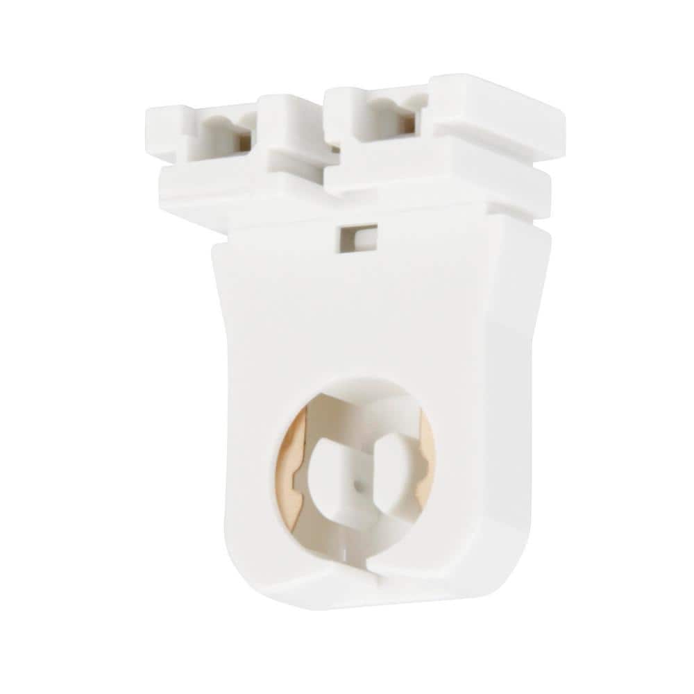 Philips Low Profile 6.5 In. 600V White Lamp Socket for Bi-Pin Fluorescent Lamp Holder (2-Pack) (3)