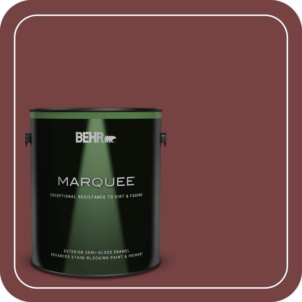 BEHR MARQUEE 1 gal. #S-H-150 Chianti Semi-Gloss Enamel Exterior Paint & Primer