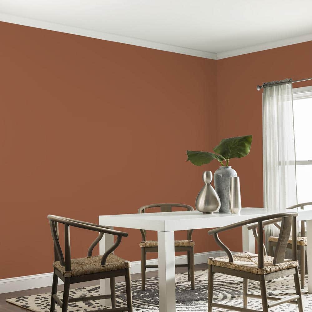 Glidden Premium 1 gal. Spiced Cider PPG1068-7 Eggshell Interior Latex Paint (4)