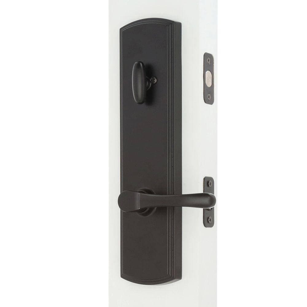 DELANEY HARDWARE Italian Collection Briona Single-Cylinder Black Door Handleset with Artino Interior Left-Hand (3)