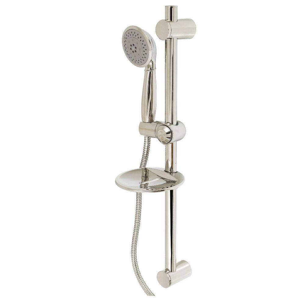 Kingston Brass Vilbosch 5-Spray Wall Mount Handheld Shower Head 1.8 GPM in Polished Nickel (2)