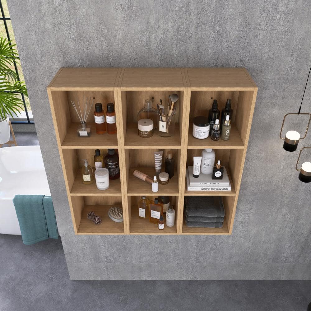 UPIKER 36 Inch Wall Mounted Storage Shelves Combo, Suitable For Small Bathroom, Study, Storage Room (3)