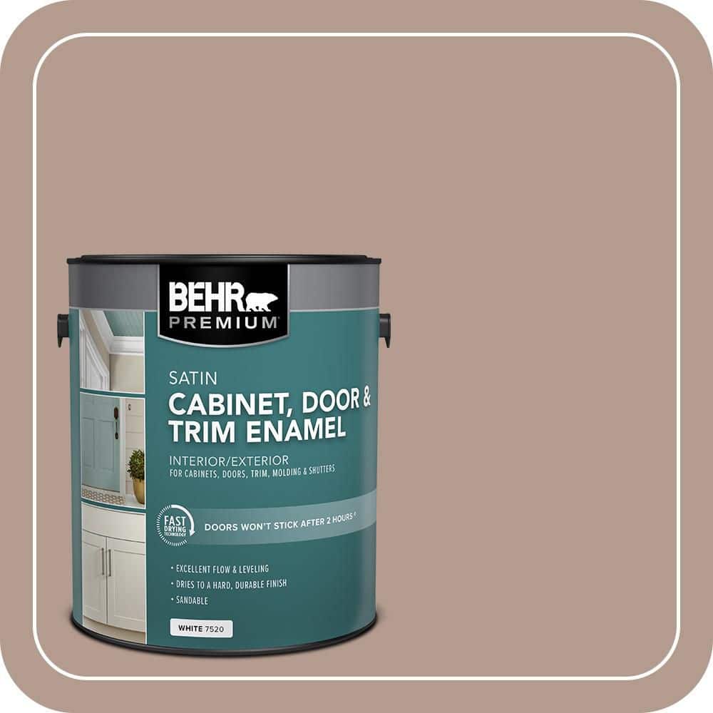 BEHR PREMIUM 1 gal. #PPU5-15 Postmodern Mauve Satin Enamel Interior/Exterior Cabinet, Door & Trim Paint (1)