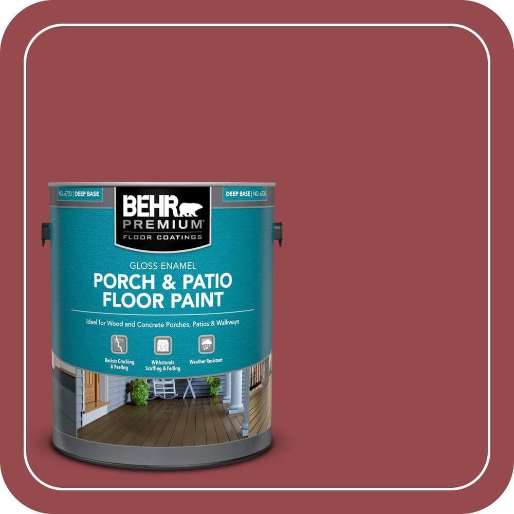 BEHR PREMIUM 1 gal. #M140-6 Circus Red Gloss Enamel Interior/Exterior Porch and Patio Floor Paint