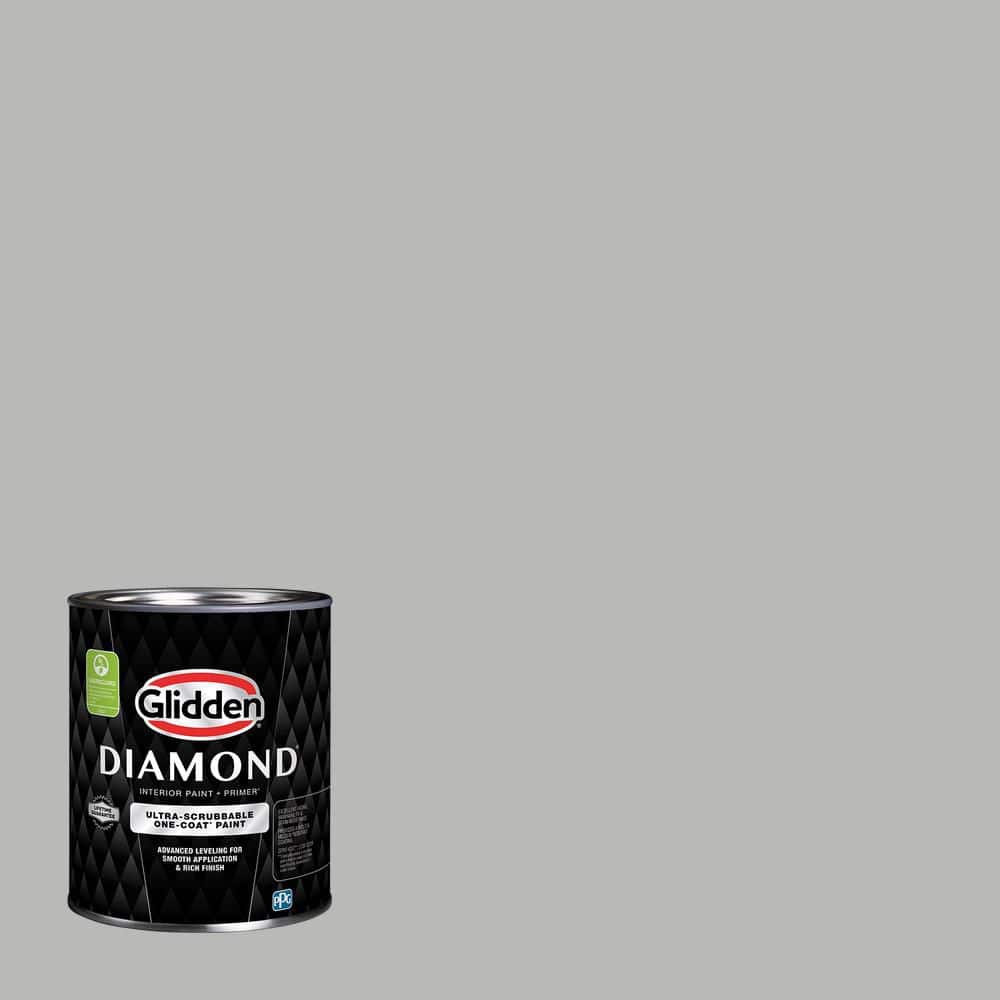 Glidden Diamond 1 qt. PPG0995-4 Pigeon Feather Flat Interior Paint with Primer (1)