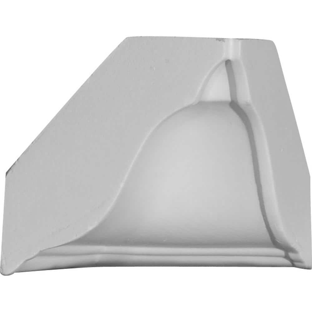 Ekena Millwork 3-1/2 in. x 3-1/2 in. x 3-5/8 in. Urethane Inside Corner for Moulding Profiles (1)