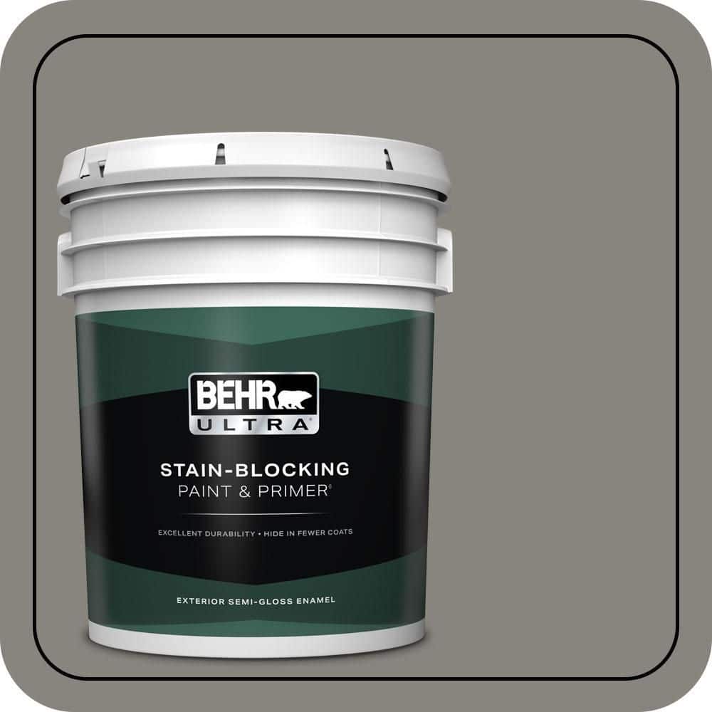 BEHR ULTRA 5 gal. #PPU8-22 Pier Semi-Gloss Enamel Exterior Paint & Primer