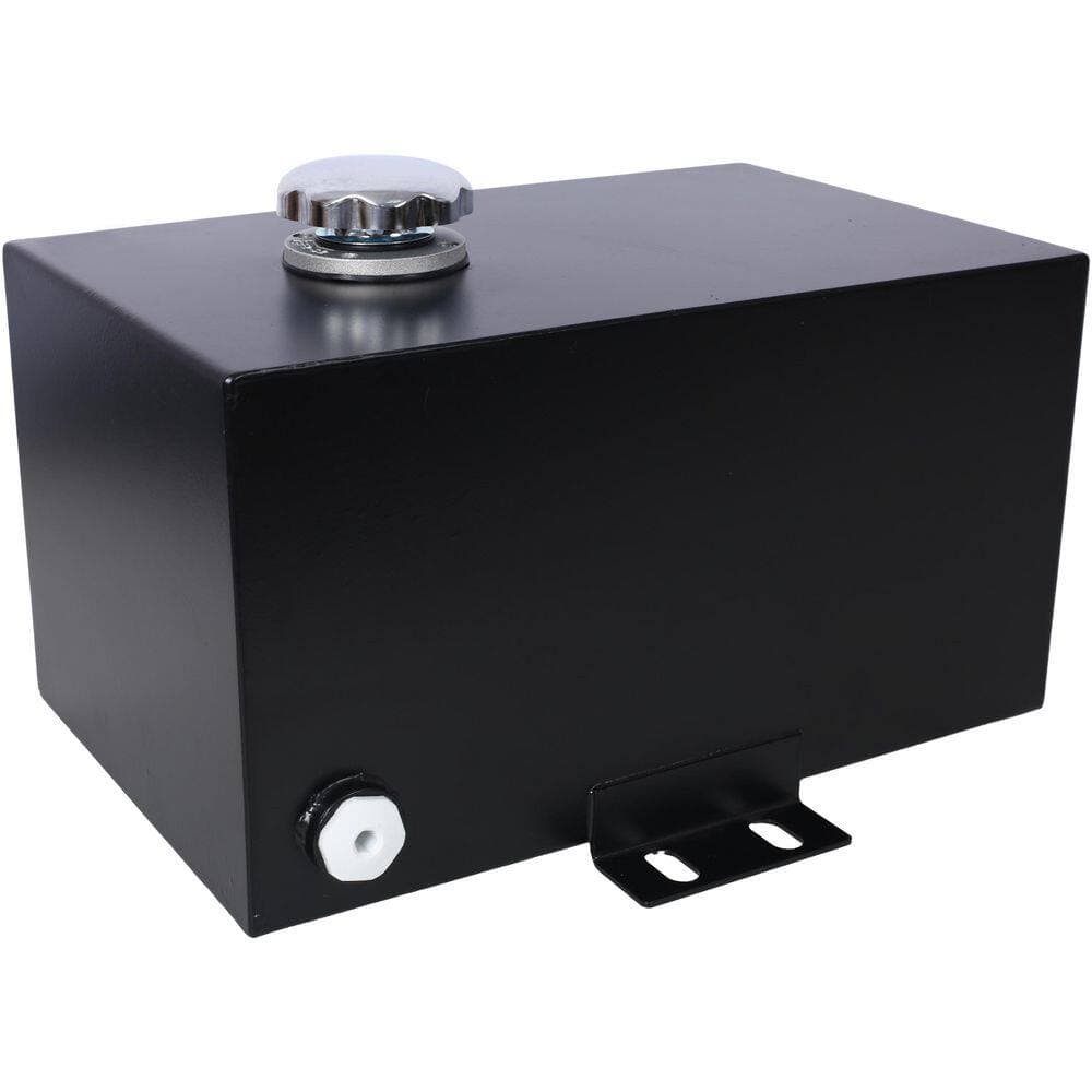 Tidoin 5 Gal. Black Steel Hydraulic Fluid Reservoir Tank with Inlet 1-1/2 in. FNPT and Outlet 3/4 in. FNPT (3)