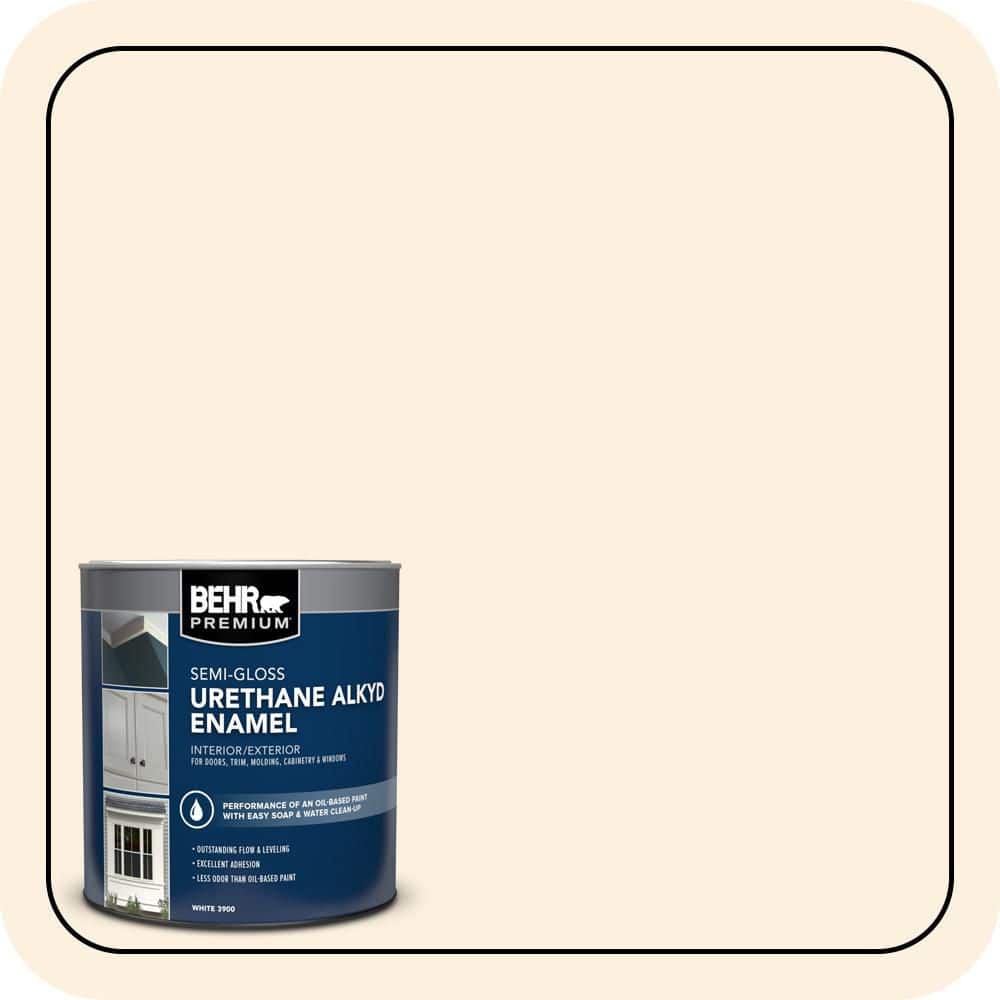 BEHR PREMIUM 1 qt. #ECC-44-2 Moon Valley Semi-Gloss Enamel Urethane Alkyd Interior/Exterior Paint (1)