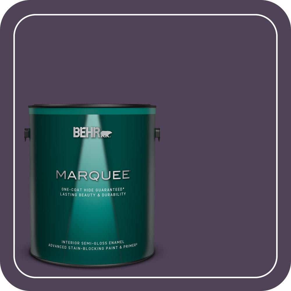 BEHR MARQUEE 1 gal. #S-H-660 Blackberry Harvest Semi-Gloss Enamel Interior Paint & Primer