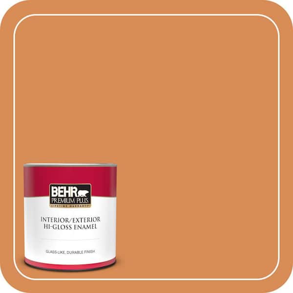 BEHR PREMIUM PLUS #260D-5 Amber Wave Enamel Low Odor & Primer (4)