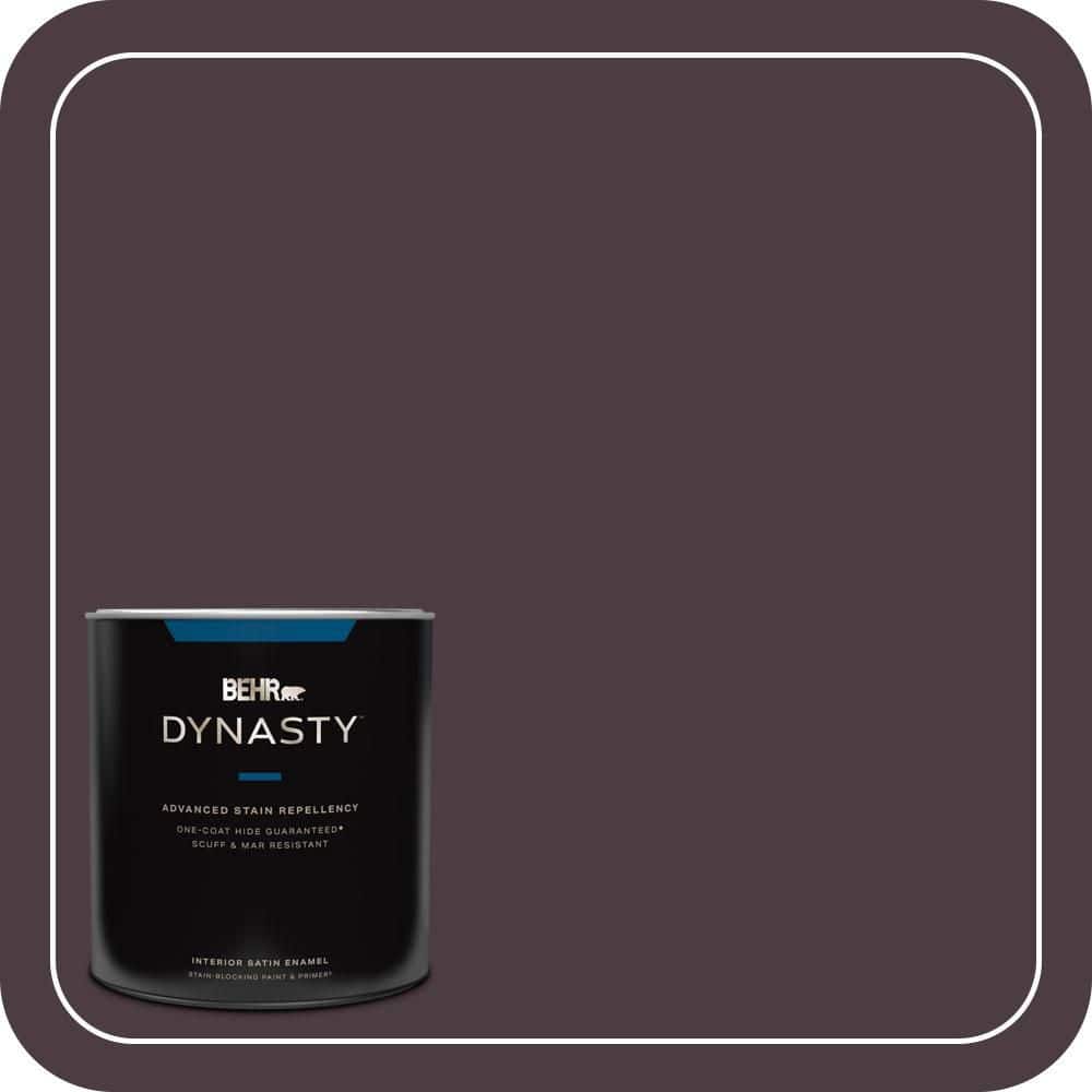 BEHR DYNASTY 1 qt. #T18-04 Nocturne Shade Satin Enamel Interior Stain-Blocking Paint and Primer
