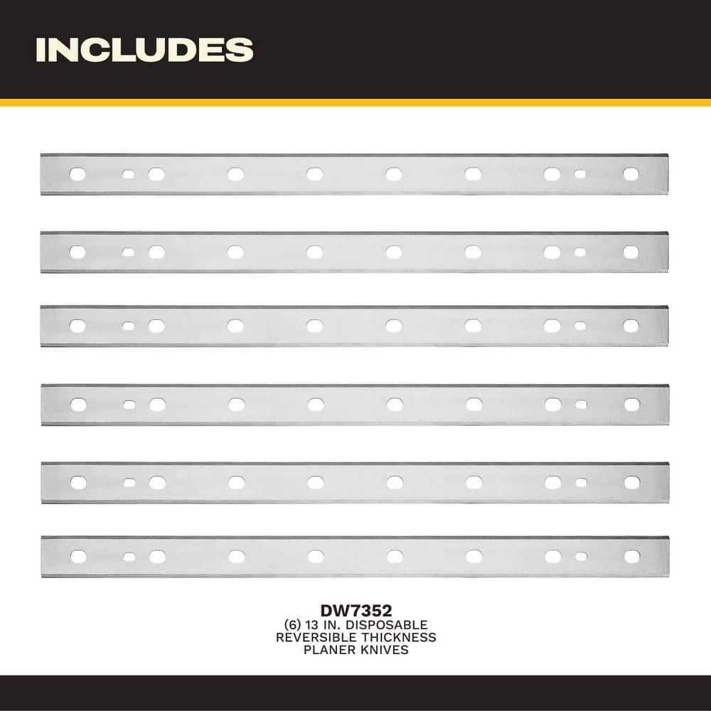 DEWALT 13 in. Heat Treated Double Sided Replacement Planer Knives (2-Pack) (2)