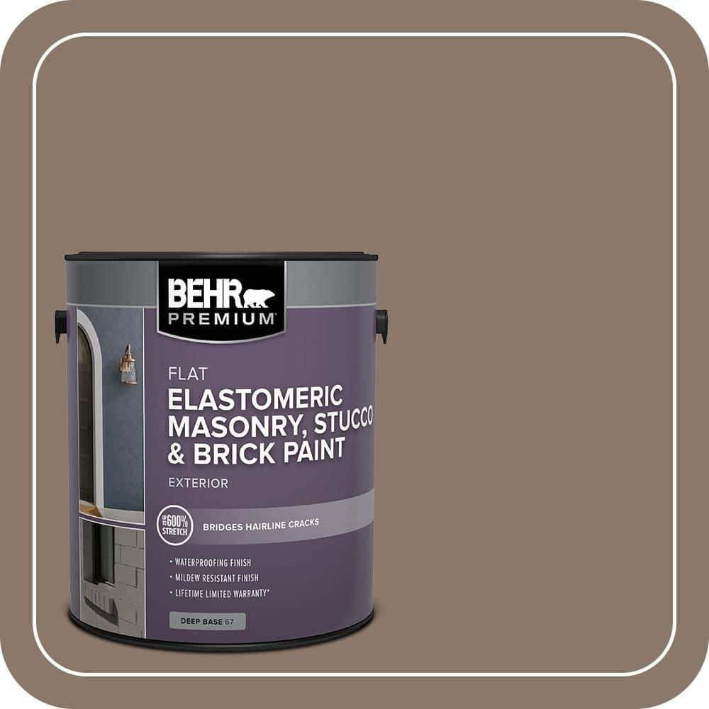 BEHR PREMIUM 1 gal. #N210-5 Caffeine Elastomeric Masonry, Stucco and Brick Exterior Paint (1)