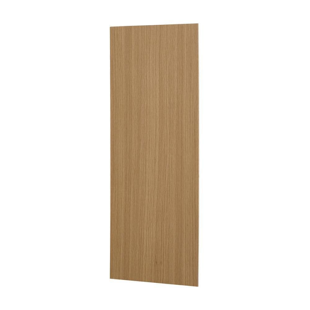 Hampton Bay Avondale/Leyton 12 in. W x 30 in. H Wall Cabinet Flush End Panel in White Oak