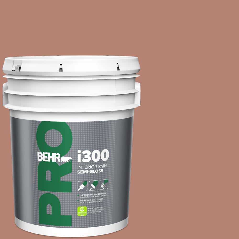 BEHR PRO 5 gal. #S180-5 Auburn Glaze Semi-Gloss Interior Paint