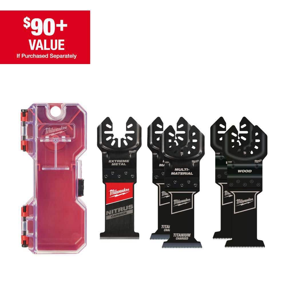 Milwaukee Multi-Tool Oscillating Blade Kit w/ NITRUS & Bi-Metal Blades (5-Piece)