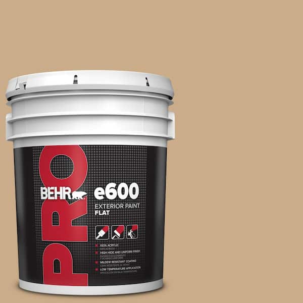 BEHR PRO 5 gal. #N280-4 Perfect Tan Exterior Flat Paint (2)
