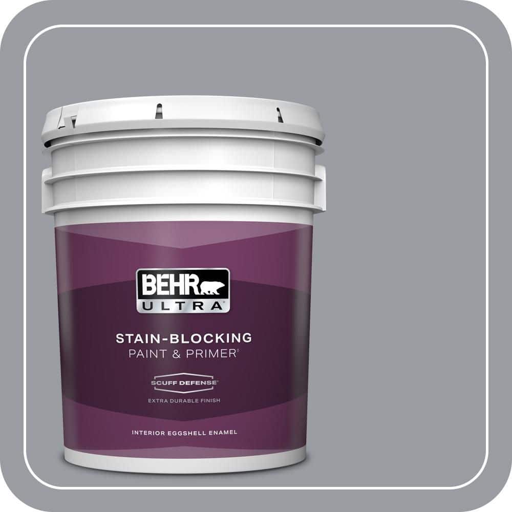 BEHR ULTRA 5 gal. #PPU26-20 Smokey Lilac Extra Durable Eggshell Enamel Interior Paint & Primer