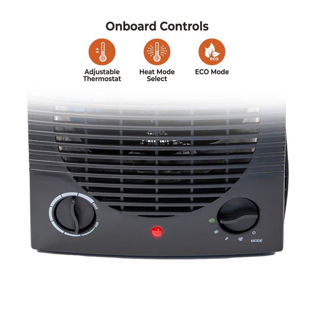 Comfort Zone Energy Save 5120 BTU Fan Heaters Electric Furnace with Adjustable Thermostat (4)