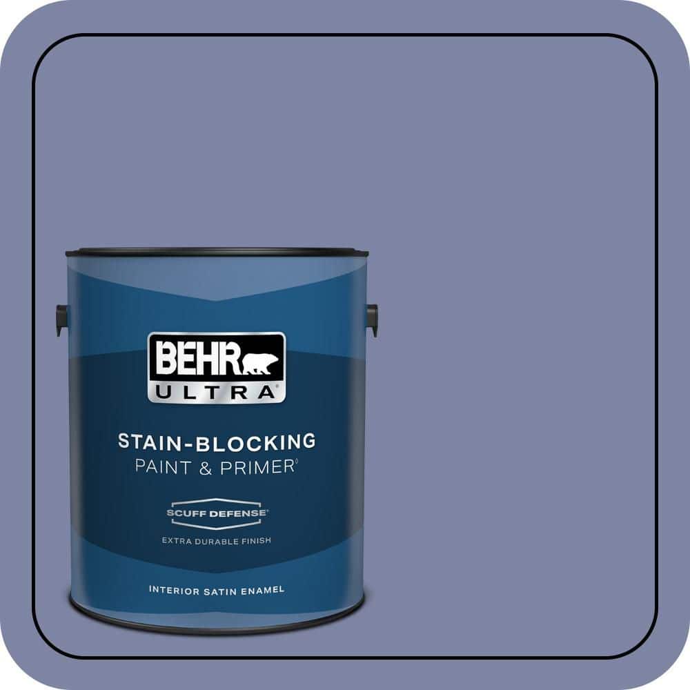 BEHR ULTRA 1 gal. #S540-5 Velvet Curtain Extra Durable Satin Enamel Interior Paint & Primer (1)