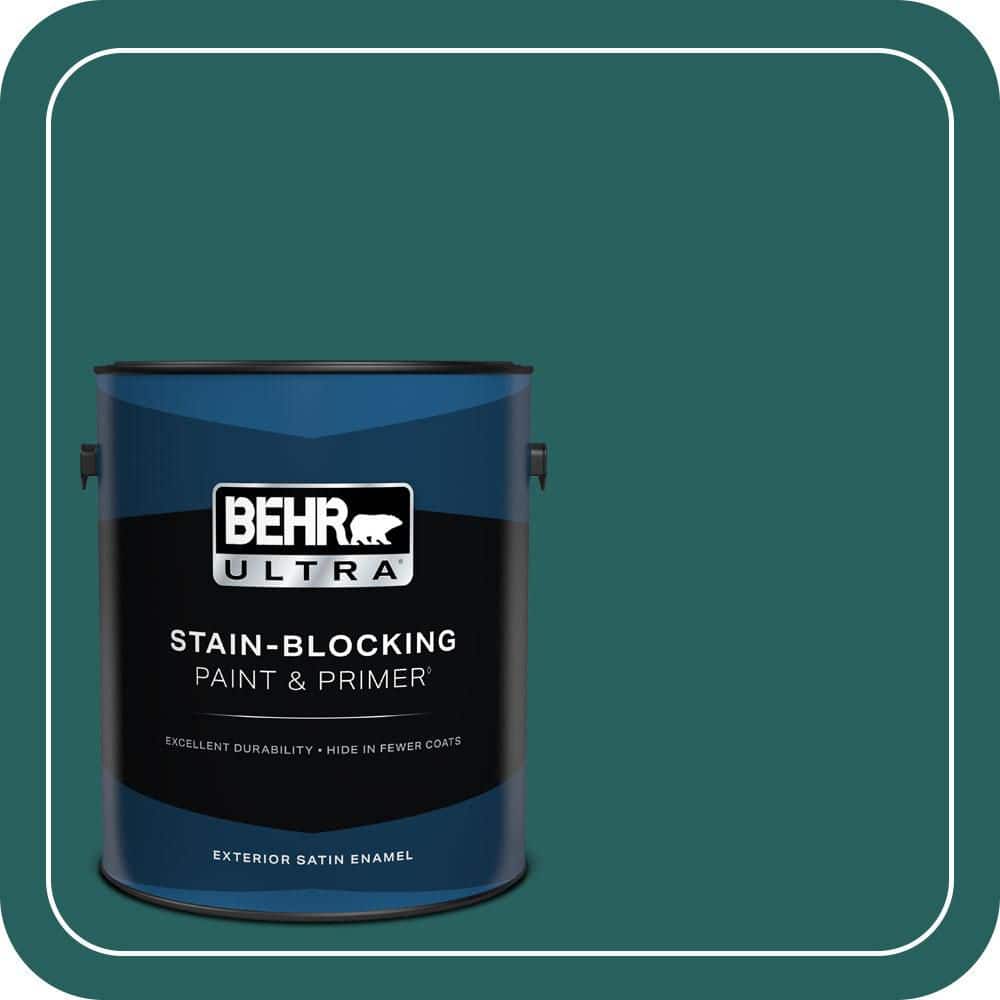 BEHR ULTRA 1 gal. #MQ6-05 Verdant Forest Satin Enamel Exterior Paint & Primer