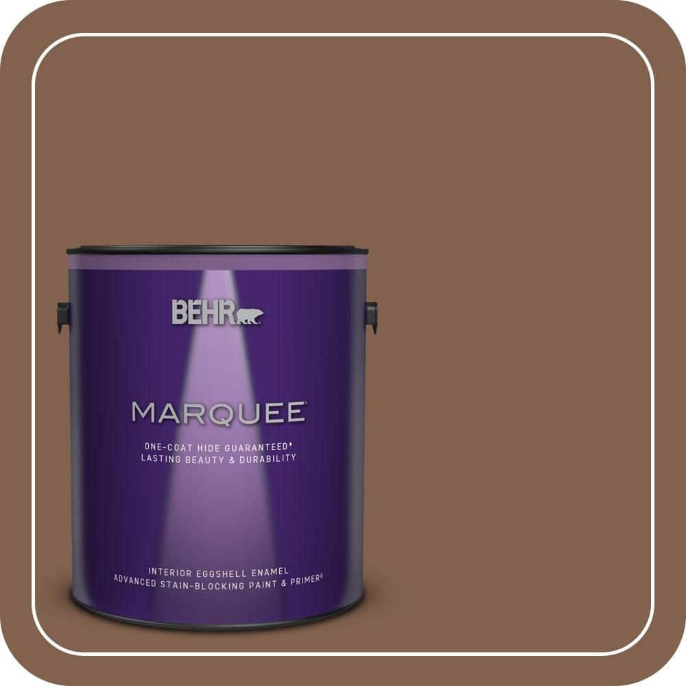 BEHR PREMIUM PLUS 1 gal. Home Decorators Collection #HDC-SP14-6 Tilled Earth Semi-Gloss Enamel Low Odor Interior Paint & Primer (1)