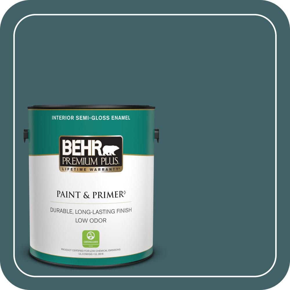 BEHR PREMIUM PLUS 1 gal. #T17-12 Wanderlust Semi-Gloss Enamel Low Odor Interior Paint & Primer