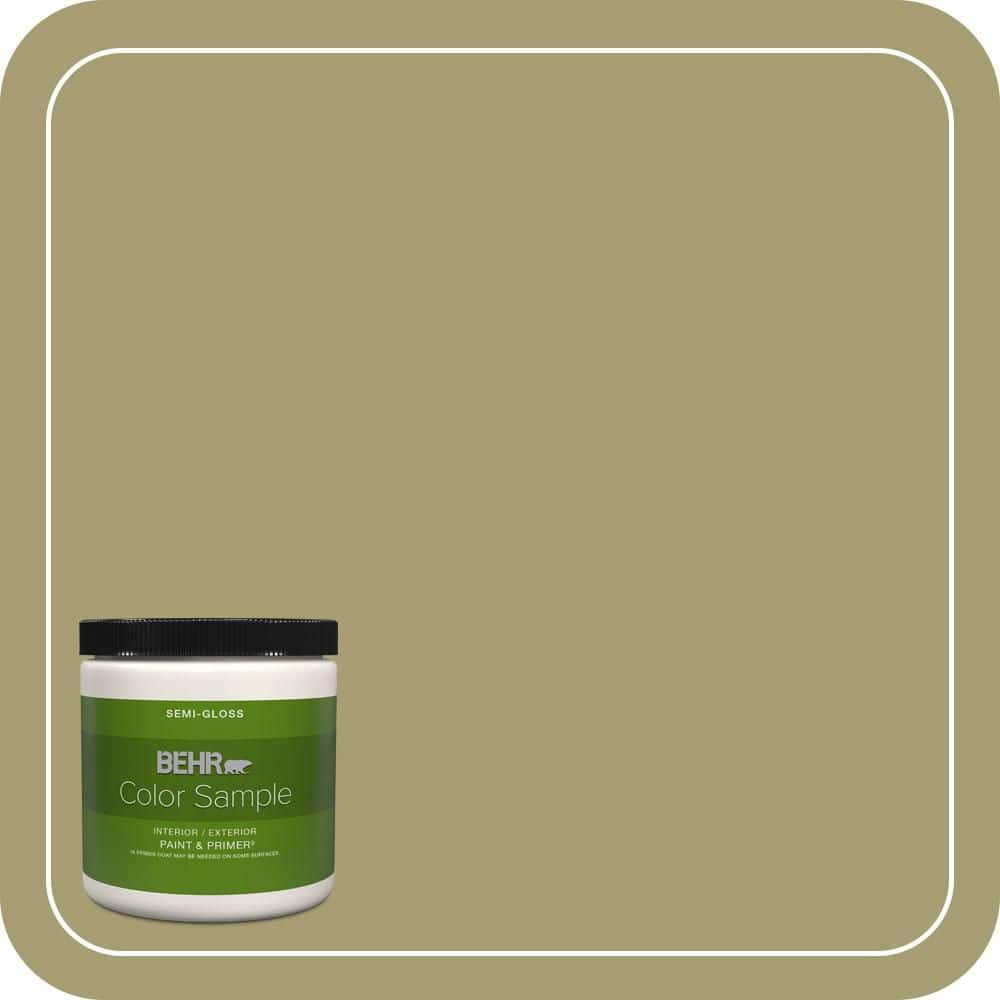 BEHR PREMIUM PLUS #PPU9-04 Fresh Olive Enamel Low Odor & Primer (1)