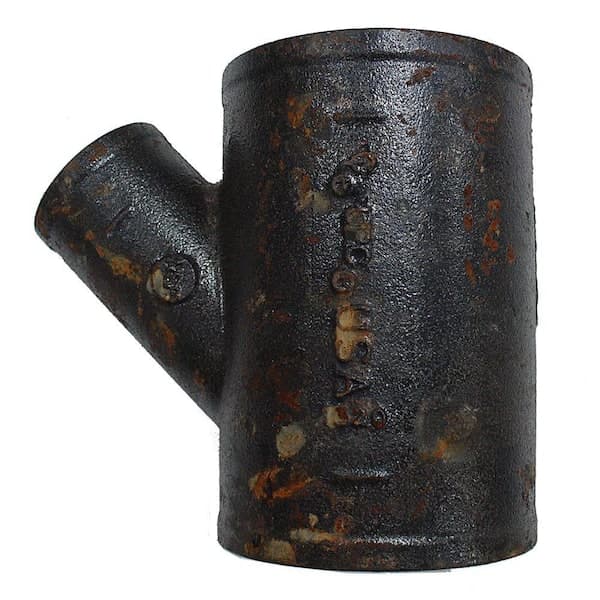 AB and I Foundry 4 in. x 4 in. x 2 in. Cast-Iron 45-Degree Wye (2)