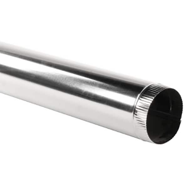 Master Flow 3 in. x 3 ft. Round Metal Duct Pipe (2)