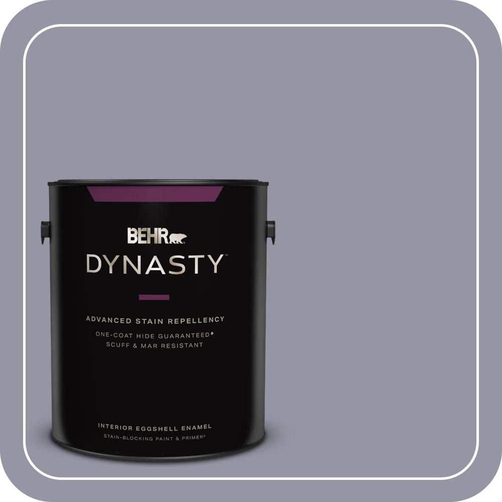 BEHR DYNASTY 1 gal. #640F-5 Ash Violet Eggshell Enamel Interior Stain-Blocking Paint & Primer