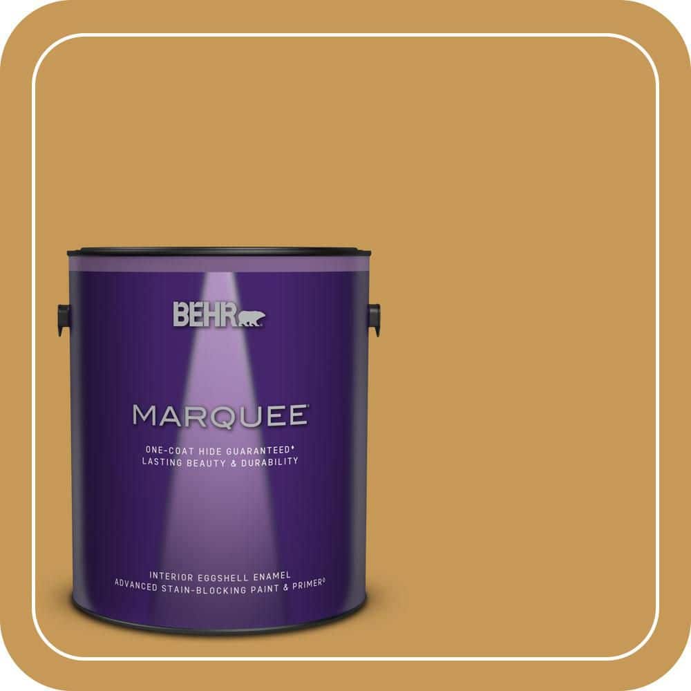 BEHR MARQUEE 1 gal. #PMD-104 Amber Glass Eggshell Enamel Interior Paint & Primer
