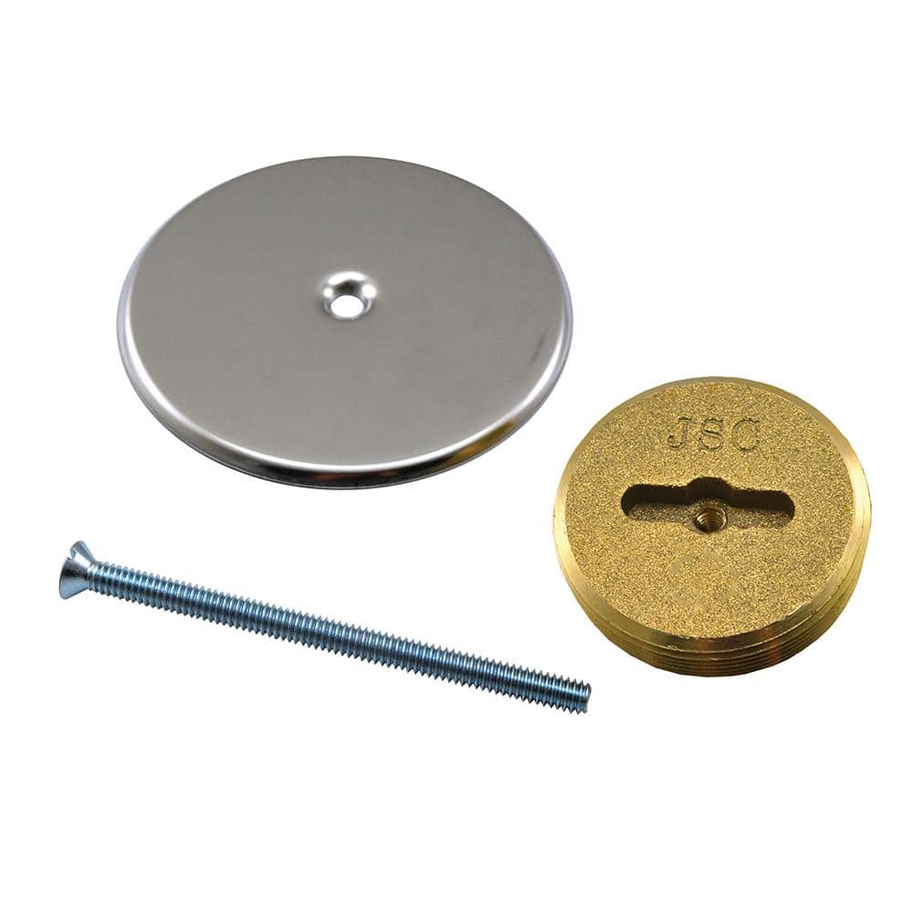 JONES STEPHENS Extension Cover Set Wall Cover with 2 in. Slotted Plug and 4 in. Cover