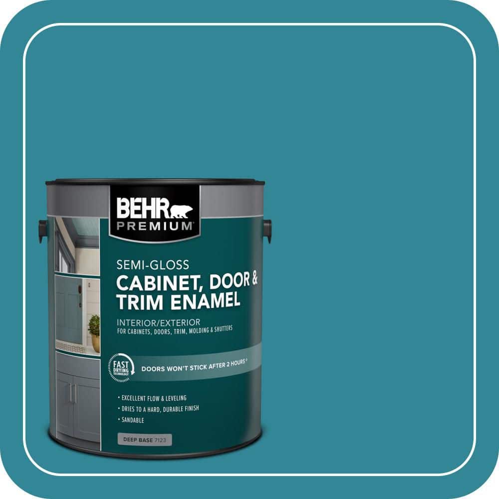 BEHR PREMIUM 1 gal. #M470-6 Precious Stone Semi-Gloss Enamel Interior/Exterior Cabinet, Door & Trim Paint