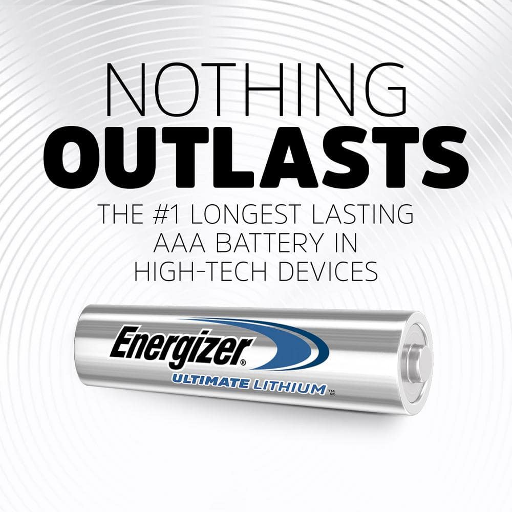 Energizer Ultimate Lithium AAA Batteries (4-Pack), Lithium Triple A Batteries (3)