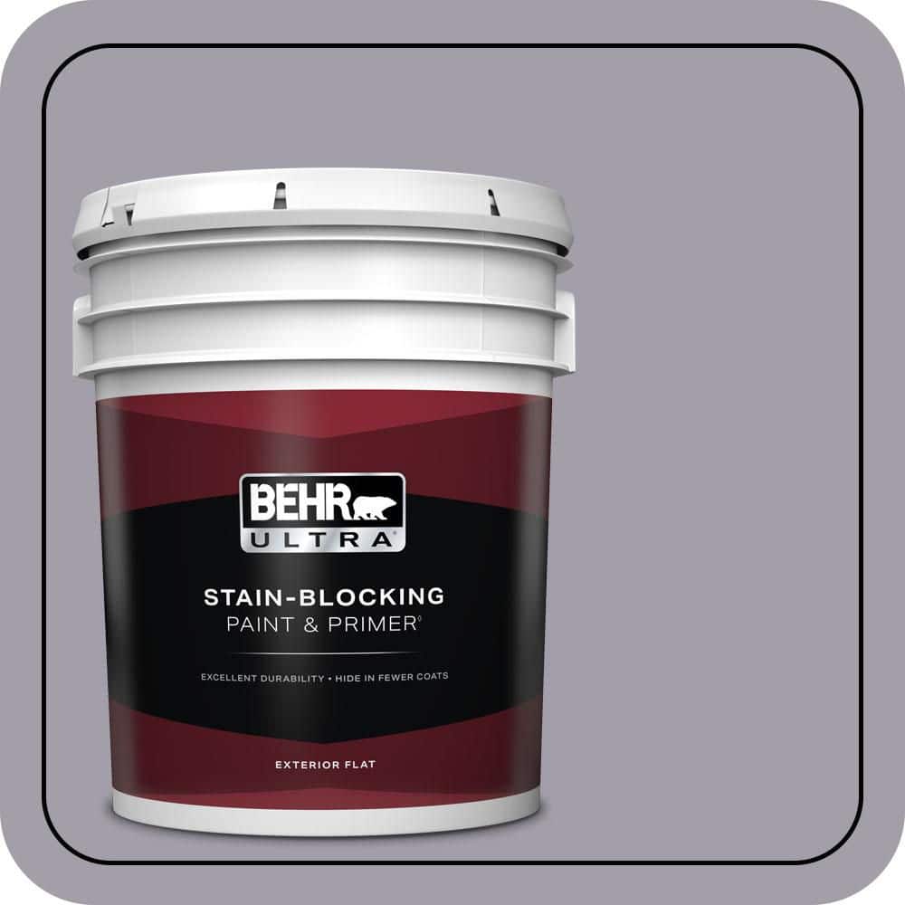 BEHR ULTRA 5 gal. #N550-4 Ashberry Flat Exterior Paint & Primer