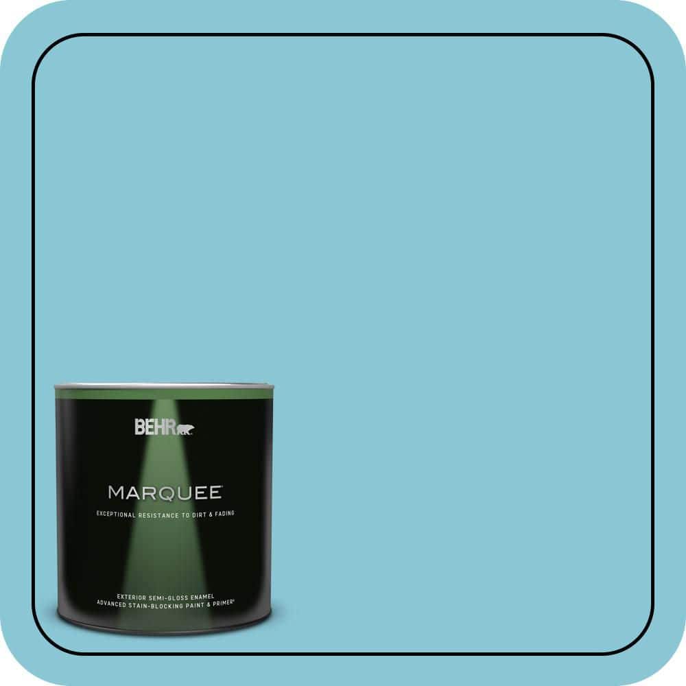 BEHR MARQUEE 1 qt. #530D-4 Maiden Voyage Semi-Gloss Enamel Exterior Paint & Primer