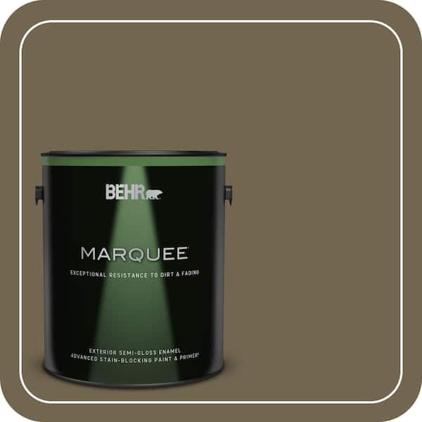 BEHR MARQUEE 1 gal. #N330-7 Adventurer Semi-Gloss Enamel Exterior Paint & Primer (2)