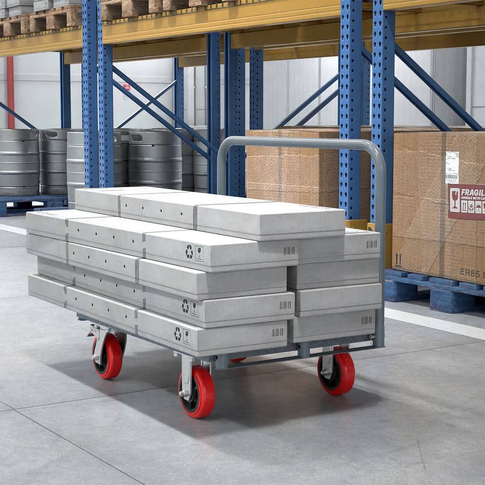 Unbranded Heavy Duty Steel Panel Truck, Drywall Cart for Moving Tools, Panel, Plywood, Lockable Casters, 2000 lbs. Load Capacity (3)