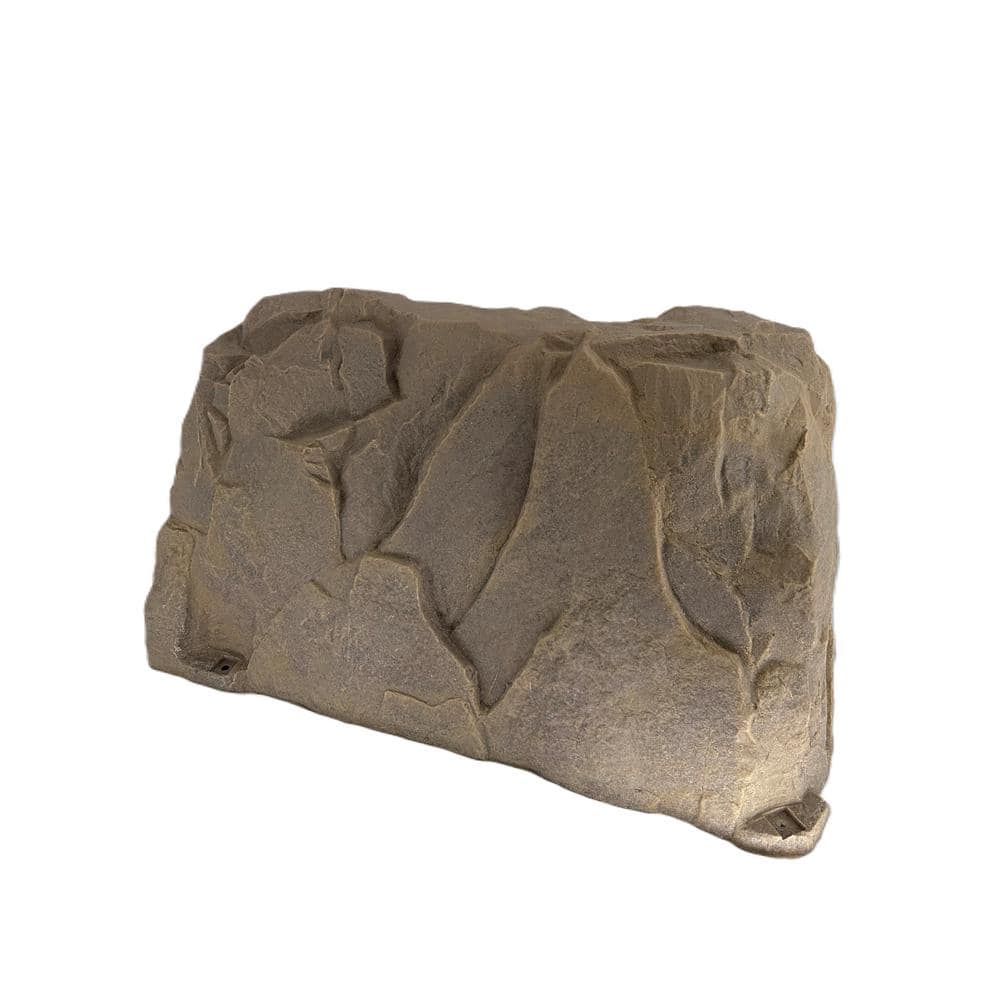 Dekorra 39 in. L x 21 in. W x 21 in. H Medium L Plastic Rock Cover in Tan/Brown (2)