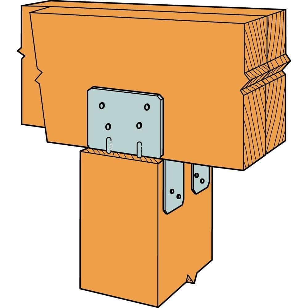 Simpson Strong-Tie LPC ZMAX Galvanized Adjustable Post Cap for Nominal Lumber (2)