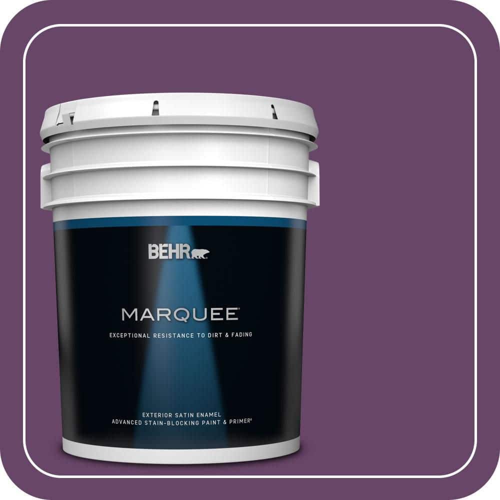 BEHR MARQUEE 5 gal. #P100-7 Sultana Satin Enamel Exterior Paint & Primer