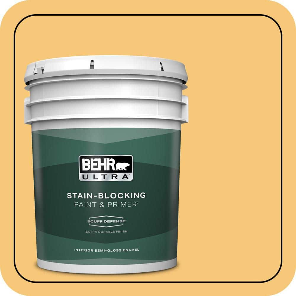 BEHR ULTRA 5 gal. #T14-19 Sunday Afternoon Extra Durable Semi-Gloss Enamel Interior Paint & Primer