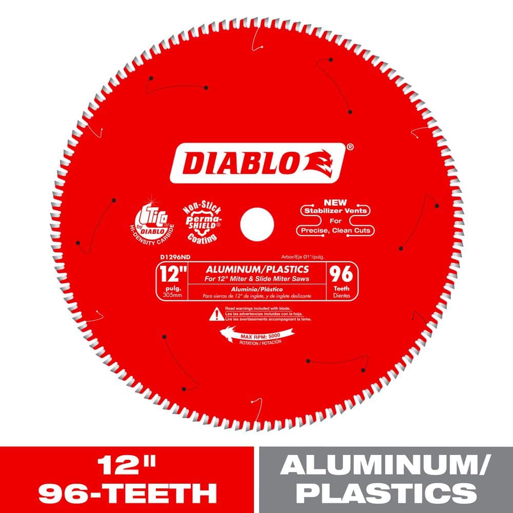 DIABLO 12in. x 96-Tooth Aluminum and Plastics Saw Blade (1)