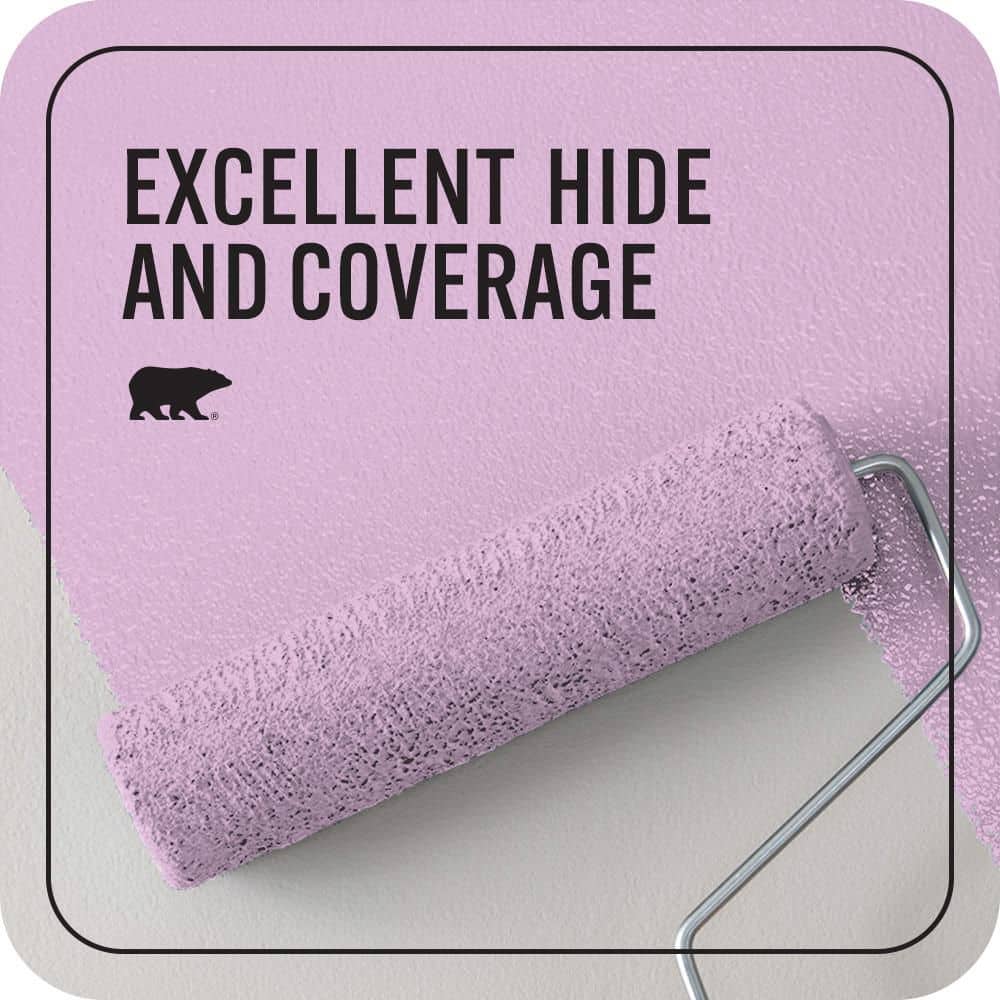 BEHR PREMIUM PLUS 1 qt. #670A-3 Posies Flat EcoMix Plant-Based Interior Paint & Primer (2)