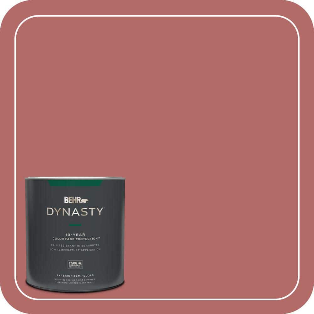 BEHR DYNASTY 1 qt. #PMD-12 Desert Rose Semi-Gloss Exterior Stain-Blocking Paint & Primer