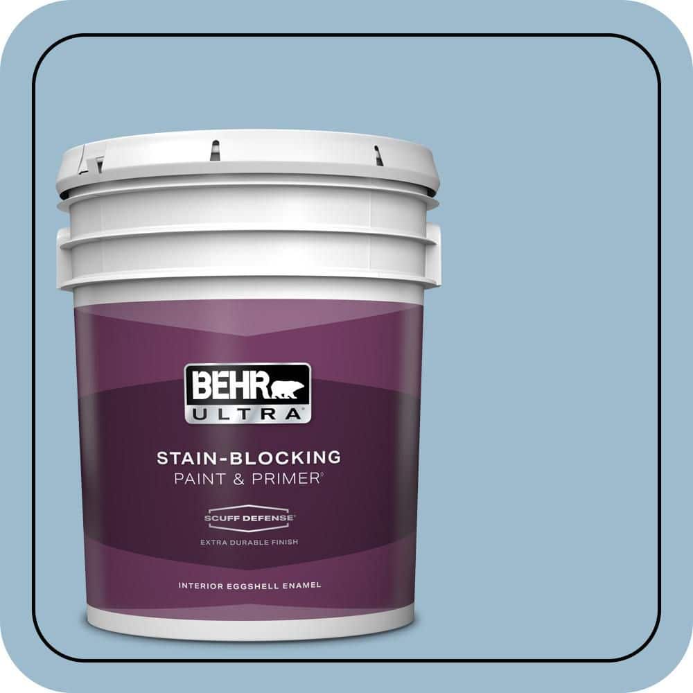 BEHR ULTRA 5 gal. #S500-3 Partly Cloudy Extra Durable Eggshell Enamel Interior Paint & Primer