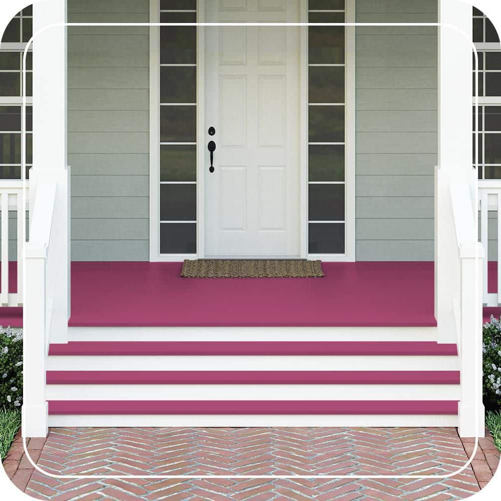 BEHR PREMIUM #100B-7 Textured Low-Lustre Enamel Interior/Exterior Porch and Patio Anti-Slip Floor Paint (2)