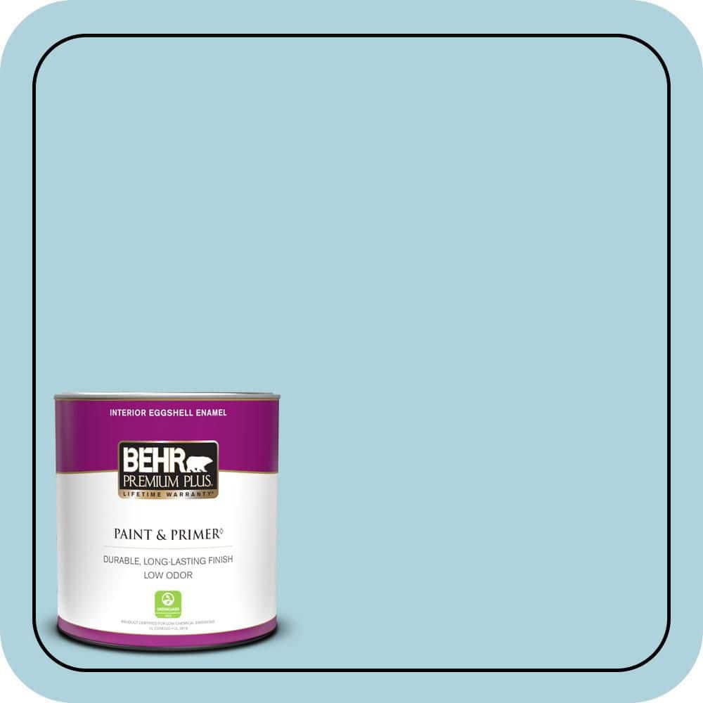 BEHR PREMIUM PLUS 1 qt. #MQ4-55 Balboa Eggshell Enamel Low Odor Interior Paint & Primer (1)